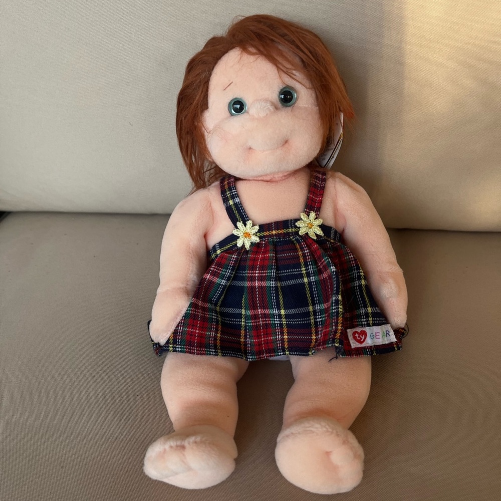 TY Beanie Kids Ginger Beanbag Plush 10" Doll Excellent Condition W Tag